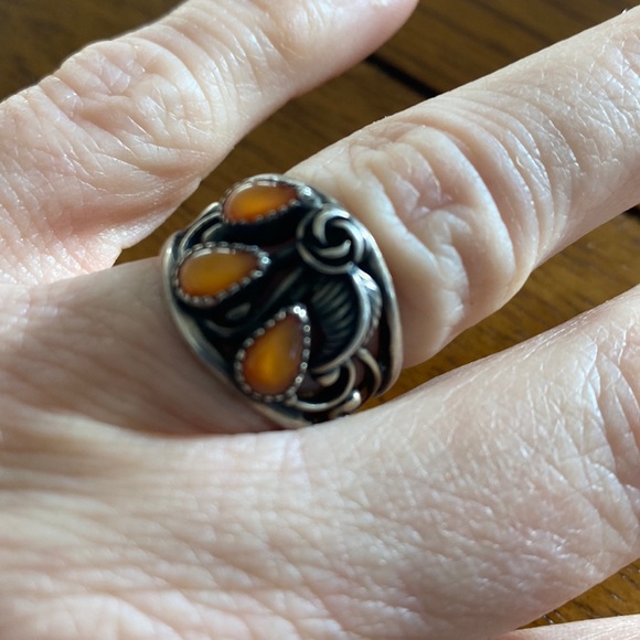 Jewelry - Carnelian Sterling Silver Ring size 7